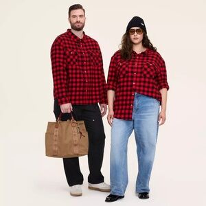 Woolrich, Target Adult Unisex 2XL Buffalo Check Long Sleeve Button Flannel Shirt